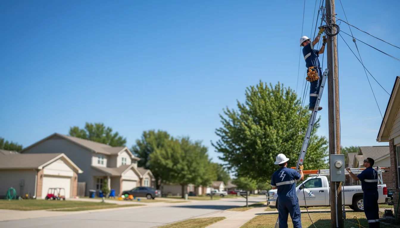 Residential electrician providing installation services in Troutdale, VA